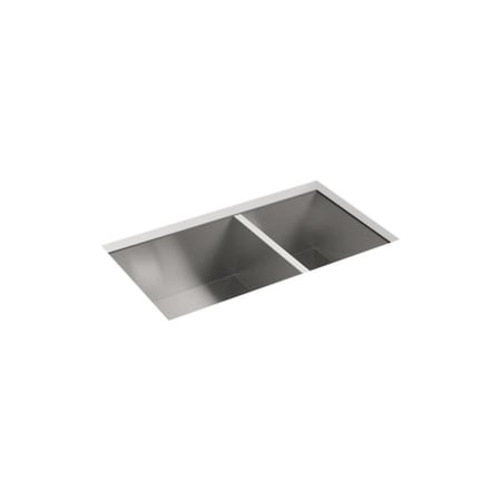 Sterling Under-Mount Large/Medium Kitchen Sink, 32" X 18-5/16" X 9-5/16" 20025-NA